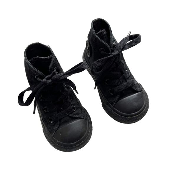 Converse All-Star Black Hi-Top Sneakers Size 5c - Picture 1 of 6